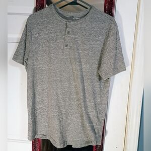 Old Navy Heather Gray Men's Short Sleeve Henley